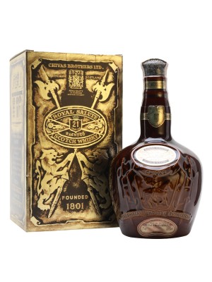 Royal Salute 21 Year Old / Bottled 1980s / Brown Wade Decanter