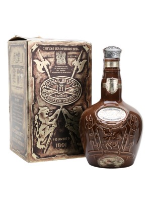 Royal Salute 21 Year Old / Bottled 1970s / Brown Spode Decanter