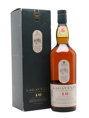 Lagavulin 16 Year Old / Bottled 1980s / White Horse / Litre