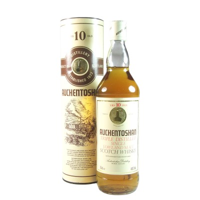 Auchentoshan 10 Year Old, Eighties Bottling with Tube and Miniature