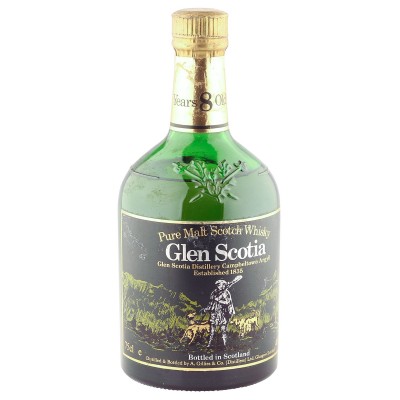 Glen Scotia 8 Year Old, Eighties Bottling with Miniature