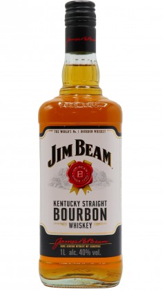 Jim Beam White Label (1 Litre) Bourbon 4 year old