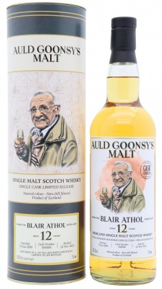 Blair Athol Auld Goonsy's Single Cask #304006 2009 12 Year Old