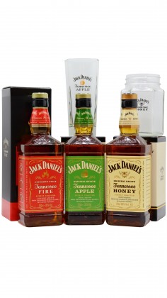 Jack Daniel's Tennessee Honey, Fire & Apple 3 x 70cl Whiskey Liqueur