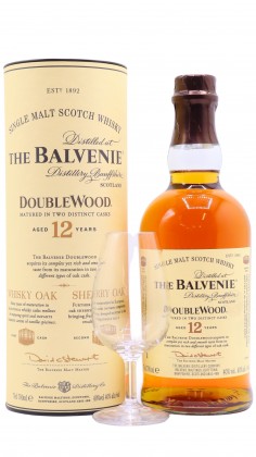 Balvenie Tasting Glass & DoubleWood Single Malt 12 year old