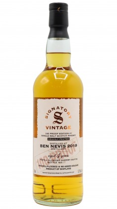 Ben Nevis Signatory Vintage 100 Proof Batch #1 Single Malt S 2019 4 Year Old
