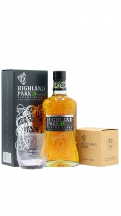 Highland Park Glass & Single Malt Scotch 15 year old