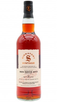 Ben Nevis Signatory Vintage 100 Proof Batch #41 Single Malt 2015 9 Year Old