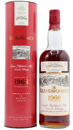 Glendronach Single Highland Malt 1968 25 Year Old