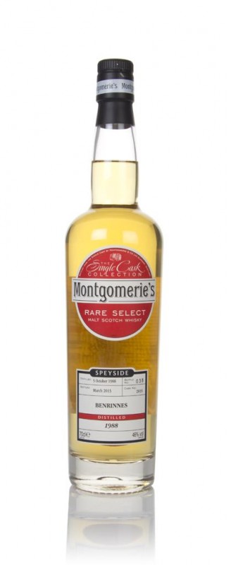 Benrinnes 24 Year Old 1988 cask 2835 Rare Select (Montgomerie's)