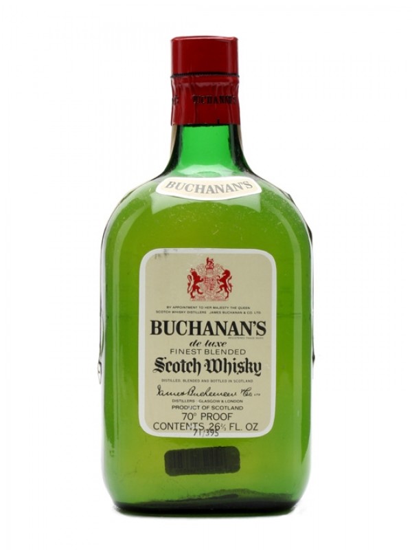 Buchanan's De Luxe Blended Whisky Bottled 1970s