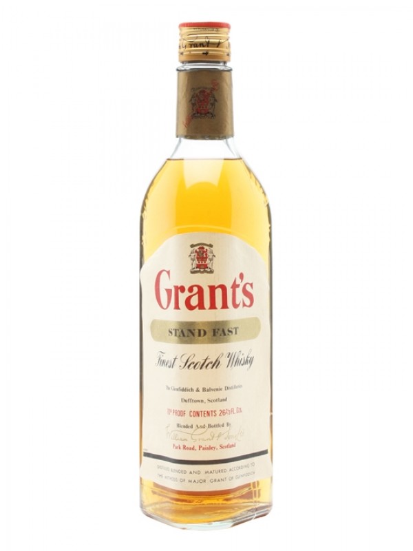 Grant's Standfast Cream Label Bottled 1970's