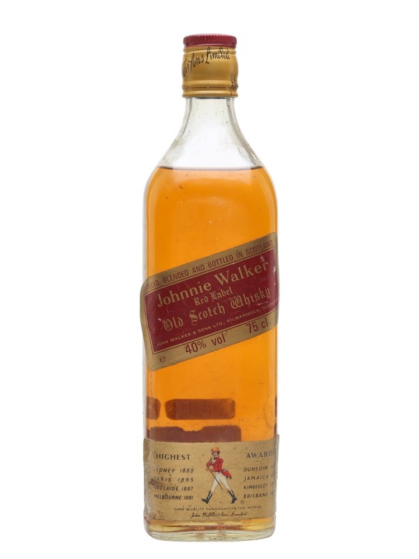 Johnnie Walker Red Label Bot 1980's