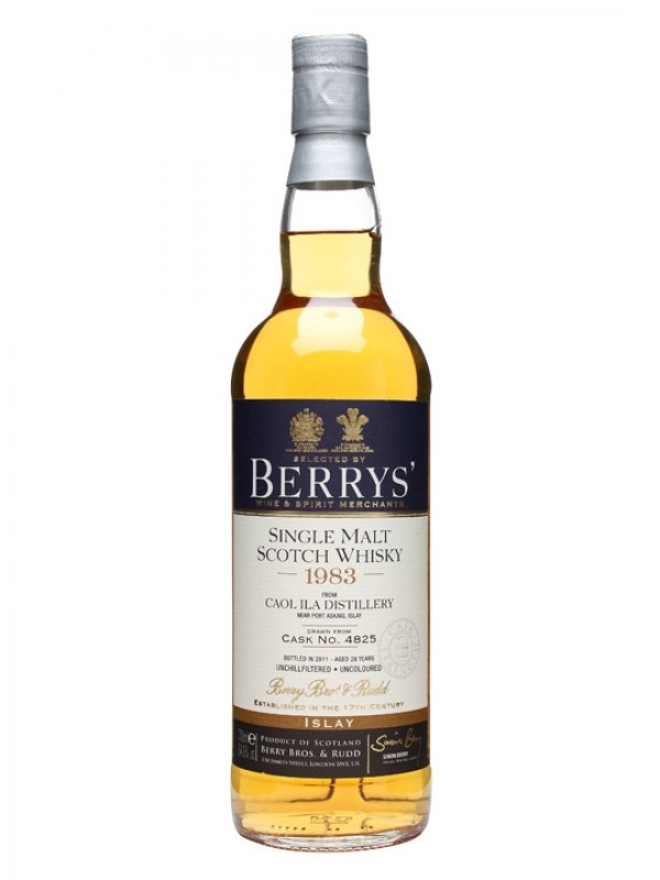 Caol Ila 1983 28 Year Old Cask #4825 Berry Bros & Rudd