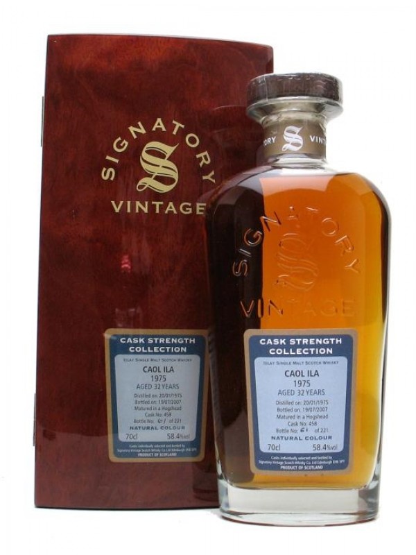 Caol ila 1975 32 Year Old Signatory Cask Strength Collection