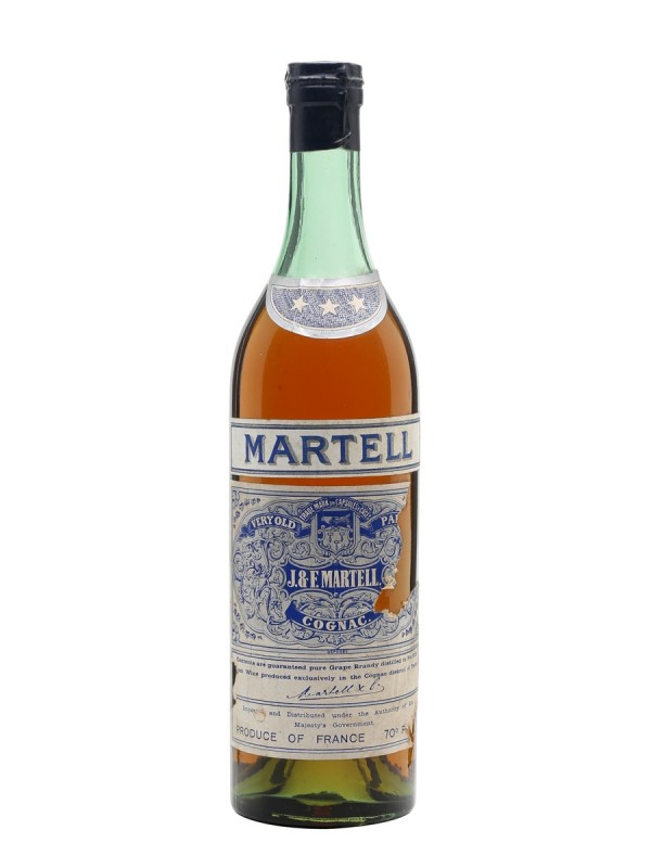 Martell VOP Cognac Bottled 1950s Spring Cap