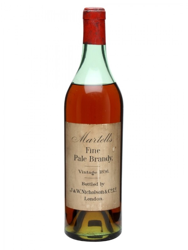 Martell 1896 Fine Pale Brandy J W Nicholson