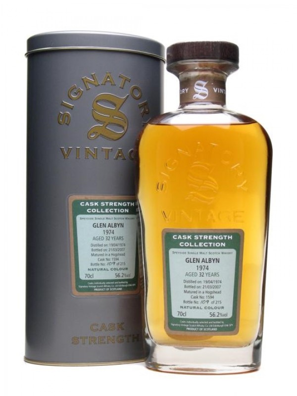 Glen Albyn 1974 32 Year Old Signatory Cask Strength Collection