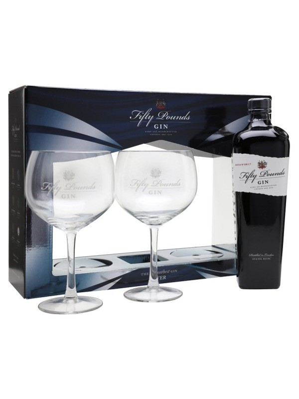 Fifty Pounds Gin Glass Pack