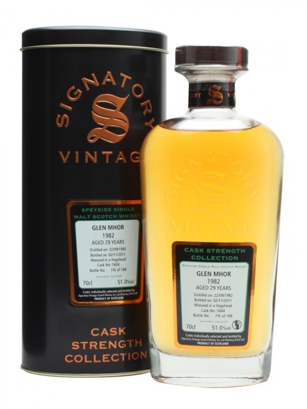 Glen Mhor 1982 29 Year Old Cask #1604 Signatory Cask Strength Collection