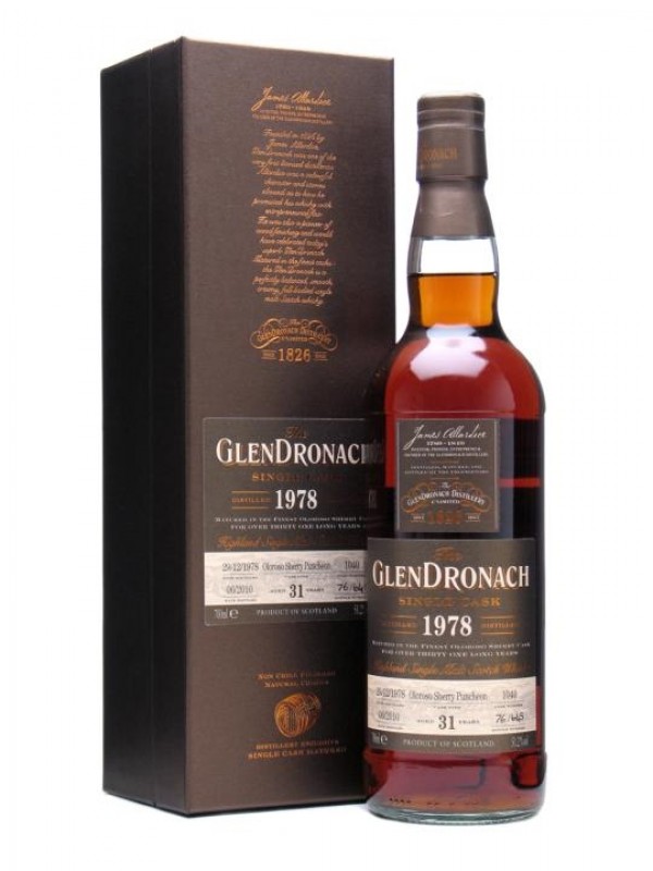 Glendronach 1978 31 Year Old Oloroso Puncheon #1040