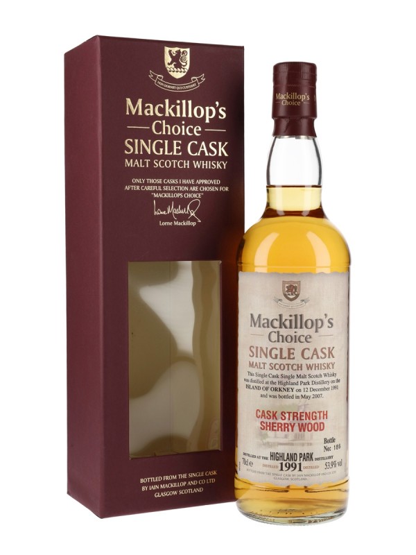 Highland Park 1991 Sherry Wood Mackillop's