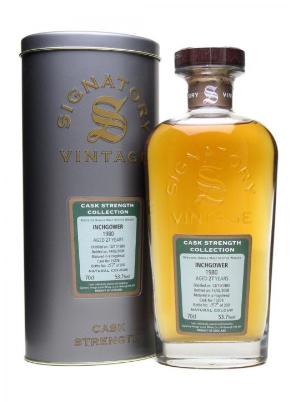 Inchgower 1980 27 Year Old Signatory Cask Strength Collection