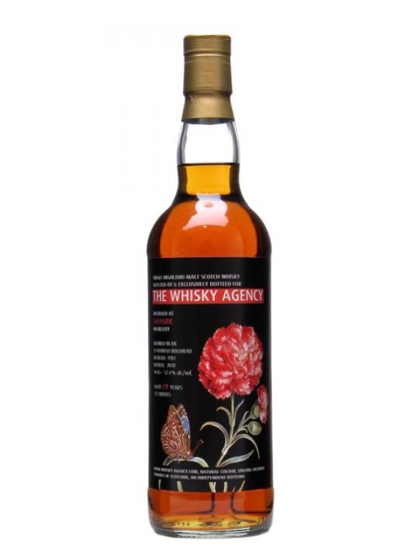 Lochside 1981 29 Year Old The Whisky Agency flowers label