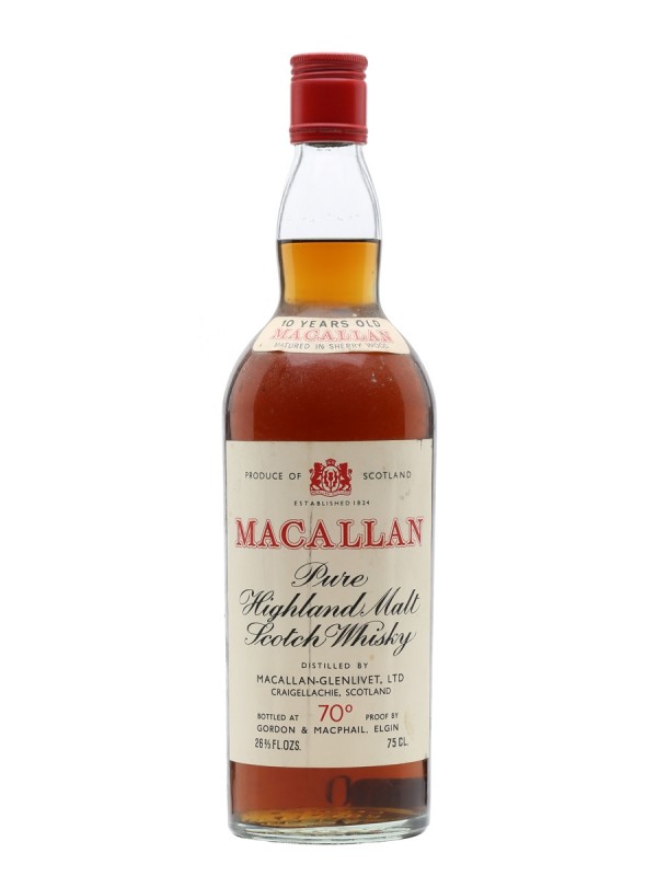 Macallan 10 Year Old Bottled 1970s Gordon Macphail 75cl