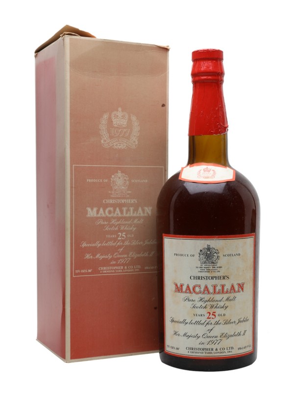 Macallan 25 Year Old Silver Jubilee Large Bottle