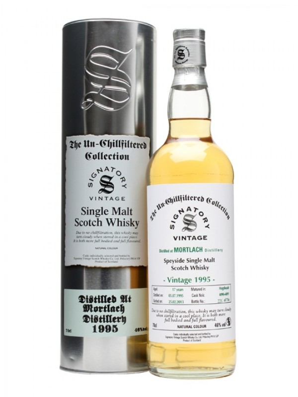 Mortlach 1995 17 Year Old Casks #4090+1 Signatory Un-Chillfiltered Collection