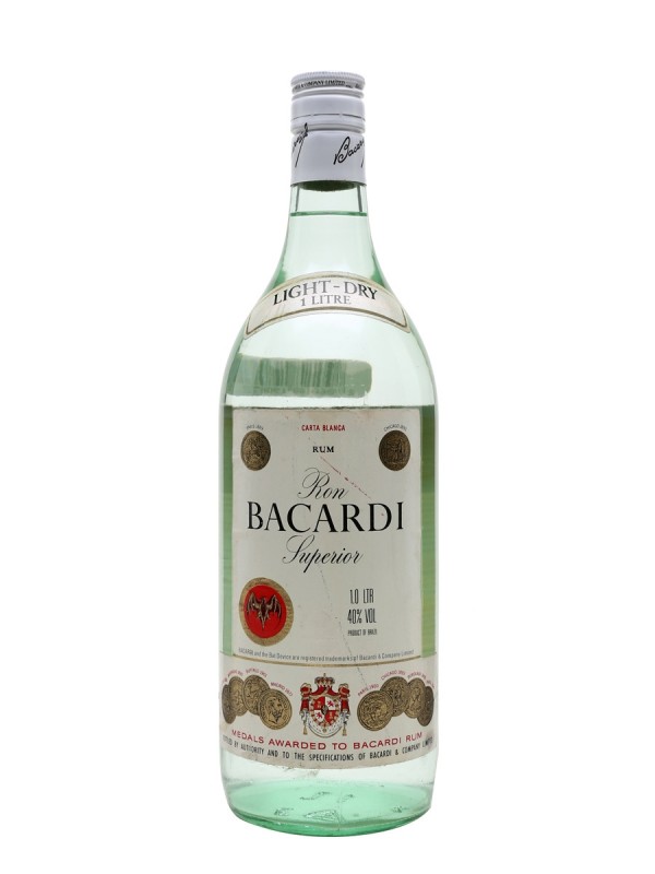 Bacardi Superior Rum Brazil Bottled 1980s