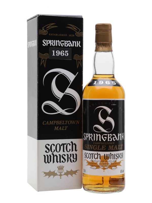 Springbank 1965 black & white label