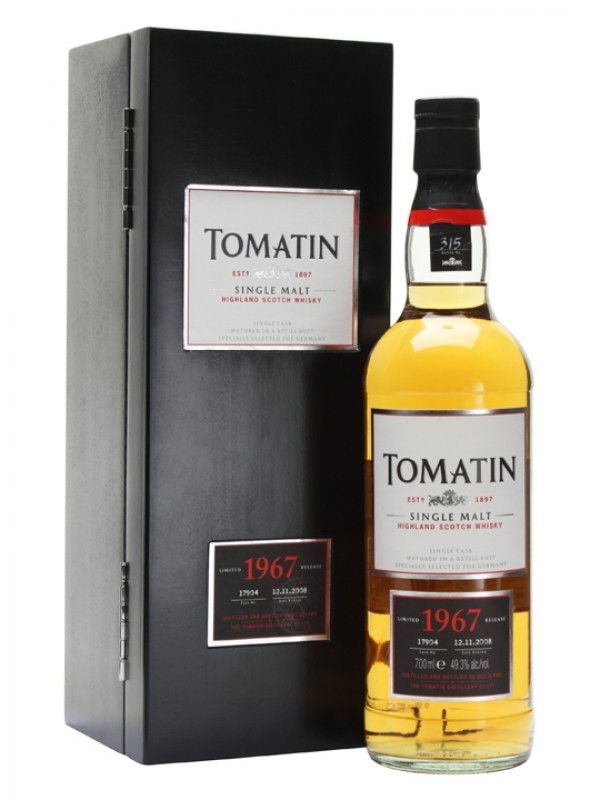 Tomatin 1967 40 Year Old Refill Butt# 17904